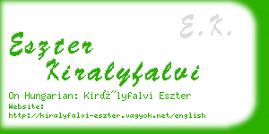 eszter kiralyfalvi business card